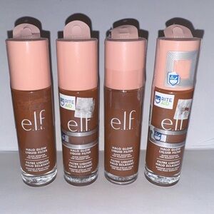 X4 Shade 7 Deep/Rich ~ E.L.F. Halo Glow Liquid Filter makeup ~ x4 Bottles ELF